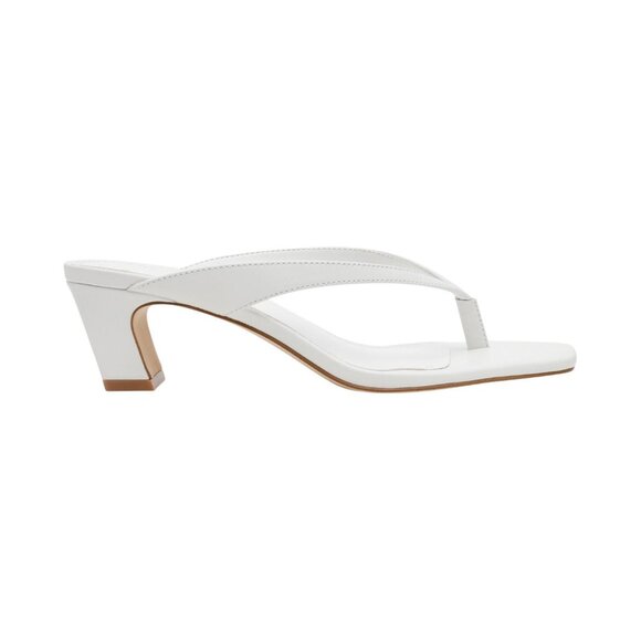NWT Steve Madden Women's Ninna Blade Heel Thong Sandals NINN02S1 White 7.5M - Picture 2 of 12